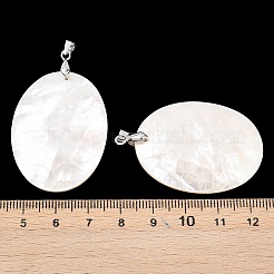 Natural White Shell Pendants&nbsp;KK-C135-07A