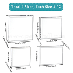 4Pcs 4 Styles Acrylic Display Pedestals&nbsp;ODIS-GA0001-58
