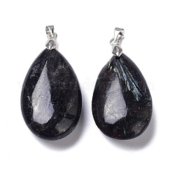Natural Glaucophane Pendants&nbsp;G-D084-01P-B14