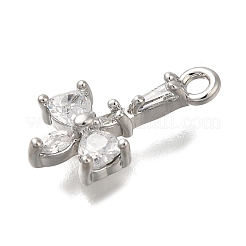 Brass Pave Cubic Zirconia Pendants&nbsp;LS-KK-Q048-26P