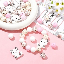 45Pcs 5 Styles Silicone Beads&nbsp;SIL-YW0002-69