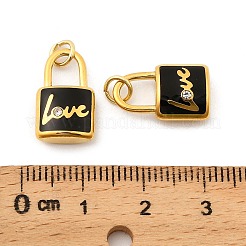 304 Stainless Steel with Crystal Rhinestone Enamel Pendants&nbsp;STAS-G358-09G-02