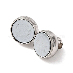 Brass Magnetic Clasps with Loops&nbsp;X-KK-H361-S-NR