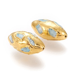 Golden Plated Brass Beads&nbsp;G-P439-A01
