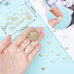 80Pcs 2 Colors Rack Plating Brass Beads&nbsp;KK-BBC0027-38