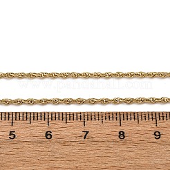 1.5MM 304 Stainless Steel Rope Chain Necklaces&nbsp;NJEW-T016-23G