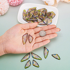 Transparent Resin Wing Pendants Set&nbsp;RESI-TAC0021-01A