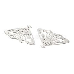 201 Stainless Steel Etched Metal Embellishments Pendants&nbsp;STAS-A113-01P