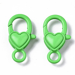 Spray Painted Eco-Friendly Alloy Lobster Claw Clasps&nbsp;PALLOY-T080-04-NR