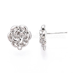 Alloy Stud Earring Findings&nbsp;PALLOY-N150-80P