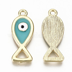 Alloy Enamel Pendants&nbsp;PALLOY-T075-33-NR