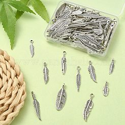 100Pcs 10 Style Tibetan Style Alloy Pendants&nbsp;DIY-YW0007-24