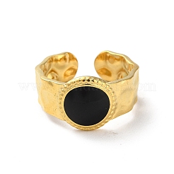 304 Stainless Steel Enamel Cuff Rings&nbsp;RJEW-M171-37G