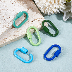 5Pcs 5 Styles Baking Paint Alloy Screw Locking Carabiners&nbsp;FIND-DR0002-37