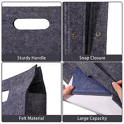 Rectangle Felt Purse Organizer Insert&nbsp;DIY-WH0899-816B