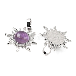 Natural Amethyst Pendants&nbsp;G-F786-08P-27