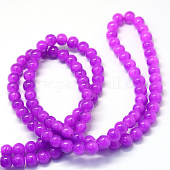 Baking Paint Imitation Jade Glass Round Bead Strands&nbsp;X-DGLA-Q021-6mm-27