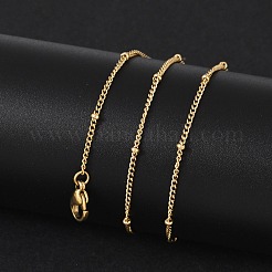 Ion Plating(IP) 304 Stainless Steel Satellite Chain Necklace for Men Women&nbsp;X-NJEW-M200-05G