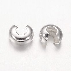 Brass Crimp Beads Covers&nbsp;KK-H291-NFS-NF