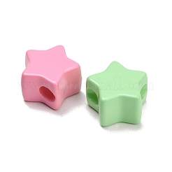Opaque Acrylic Enamel European Beads&nbsp;AC-CBA917A-01C