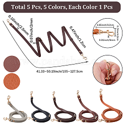 5Pcs 5 Styles PU Leather Shoulder Strap&nbsp;FIND-CL0001-67A