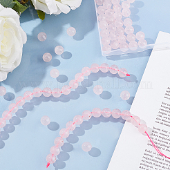 Natural Rose Quartz Beads Strands&nbsp;G-OC0001-02-10mm