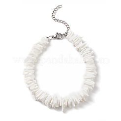 Natural Shell Fragment Irregular Beaded Bracelet & Necklace & Anklet&nbsp;SJEW-JS01264