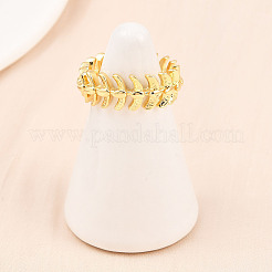 Brass Cuff Rings for Women&nbsp;RJEW-Z113-06G