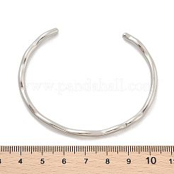 Non-Tarnish 304 Stainless Steel Cuff Bangles&nbsp;BJEW-H323-01P