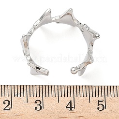 Brass Cuff Rings&nbsp;RJEW-H256-22P