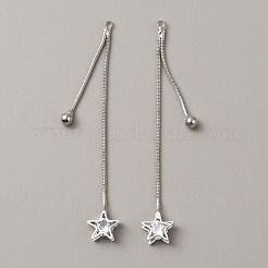 Brass Rhinestone Tassel Big Pendants&nbsp;KK-TAC0011-03C