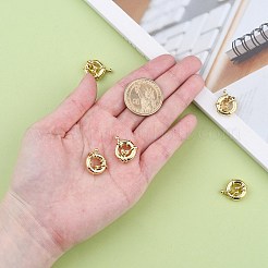 Rack Plating Brass Spring Clasps&nbsp;LS-KK-D399-B-G-NF