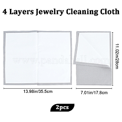 2Pcs 4 Layers Silver Polishing Cloth&nbsp;TOOL-BBC0001-03B