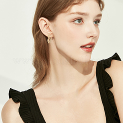 6Pcs 3 Colors Stainless Steel Hoop Earrings&nbsp;EJEW-BBC0001-88
