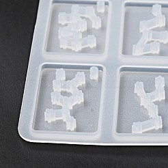Twelve Constellations Rectangle Pendants Silicone Molds&nbsp;X-DIY-G073-02