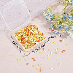 800Pcs 4 Colors 2-Hole Glass Seed Beads&nbsp;SEED-CN0001-04