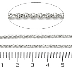 304 Stainless Steel Rolo Chains&nbsp;CHS-B012-02B-P