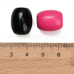 Opaque Acrylic European Beads&nbsp;AC-CBA6BCC-16