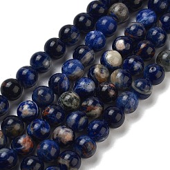 Natural South Africa Sodalite Beads Strands&nbsp;G-S259-35-6mm