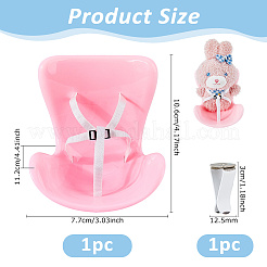1Set Plastic Chair Display Ornaments&nbsp;DJEW-DC0001-14B