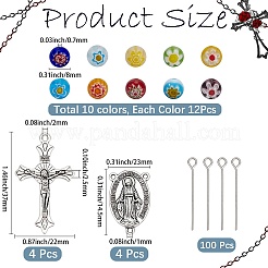DIY Rosary Bead Jewelry Making Finding Kits&nbsp;DIY-SC0031-64