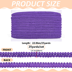 Polyester Braided Lace Trim&nbsp;OCOR-WH0110-14A