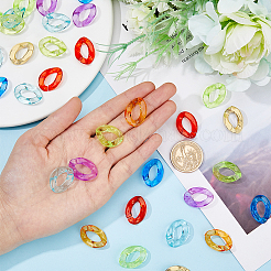Acrylic & CCB Plastic Linking Rings&nbsp;OACR-FH0001-042