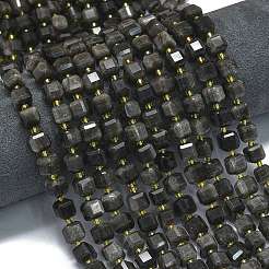 Natural Silver Obsidian Beads Strands&nbsp;G-K389-A41-01