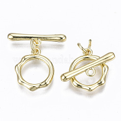 Brass Toggle Clasps&nbsp;KK-T057-073-NF