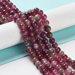 Natural Jade Imitation Watermelon Tourmaline Beads Strands&nbsp;G-NH0006-A01-01-1