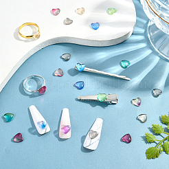 120Pcs 6 Colors Transparent Glass Cabochons&nbsp;GGLA-PH0001-20