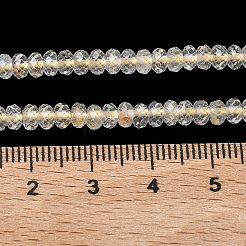 Natural Gold Rutilated Quartz Beads Strands&nbsp;G-L651-B01-4x2mm