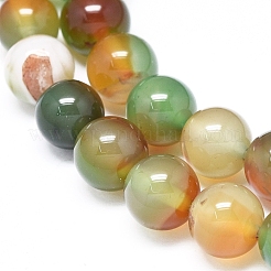 Natural Peacock Agate Beads Strands&nbsp;G-D0005-22-8mm