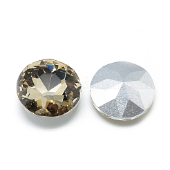 Pointed Back Glass Rhinestone Cabochons&nbsp;RGLA-T029-10mm-08